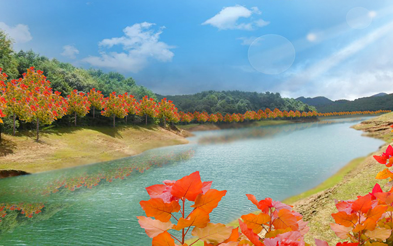 河道溪流+湖泊水庫